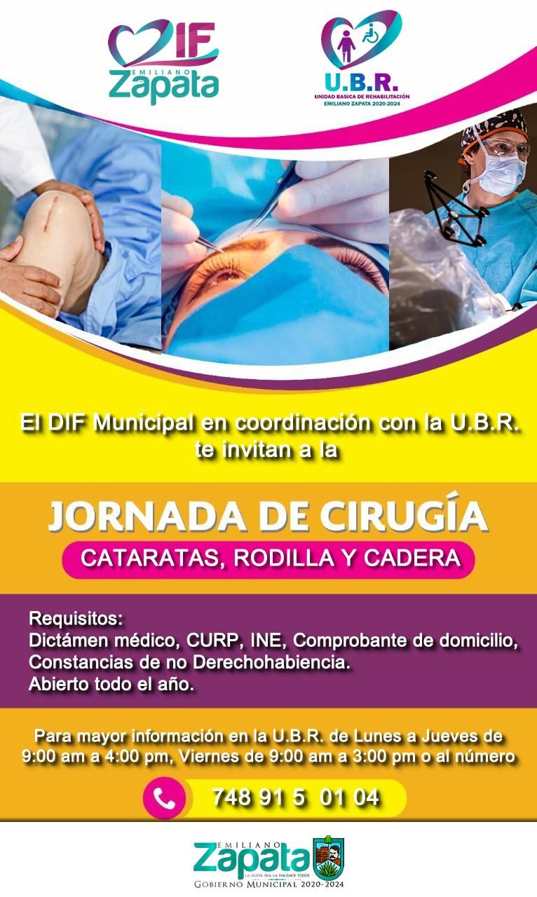 Jornada de Cirugía de Cataratas, Rodilla y Cadera.