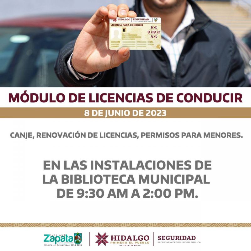 El módulo de Licencias de Conducir
